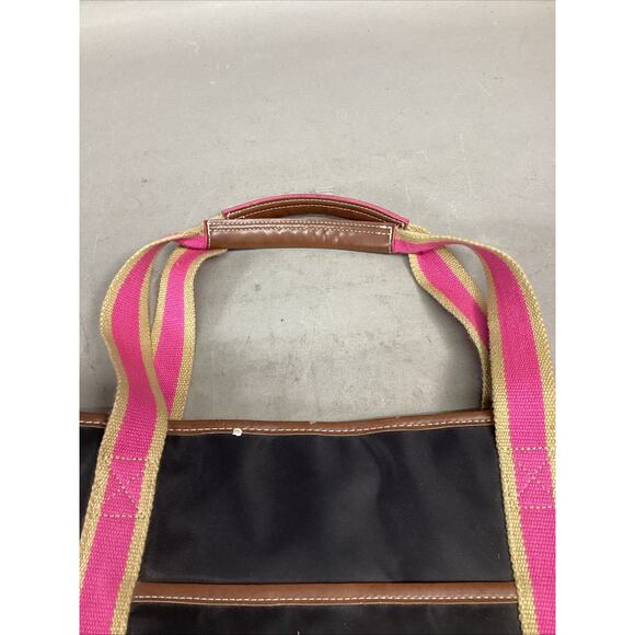 Vintage XOXO Pink Black Tote Bag - 18.5x14” - Picture 5 of 14